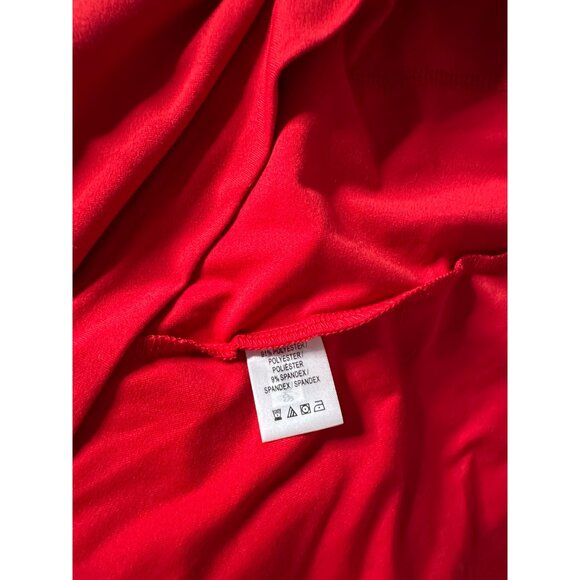 F&G Mens Red Quarter-Zip Pullover Jacket Size L With Embroidered Golf Club Logo - Picture 8 of 9